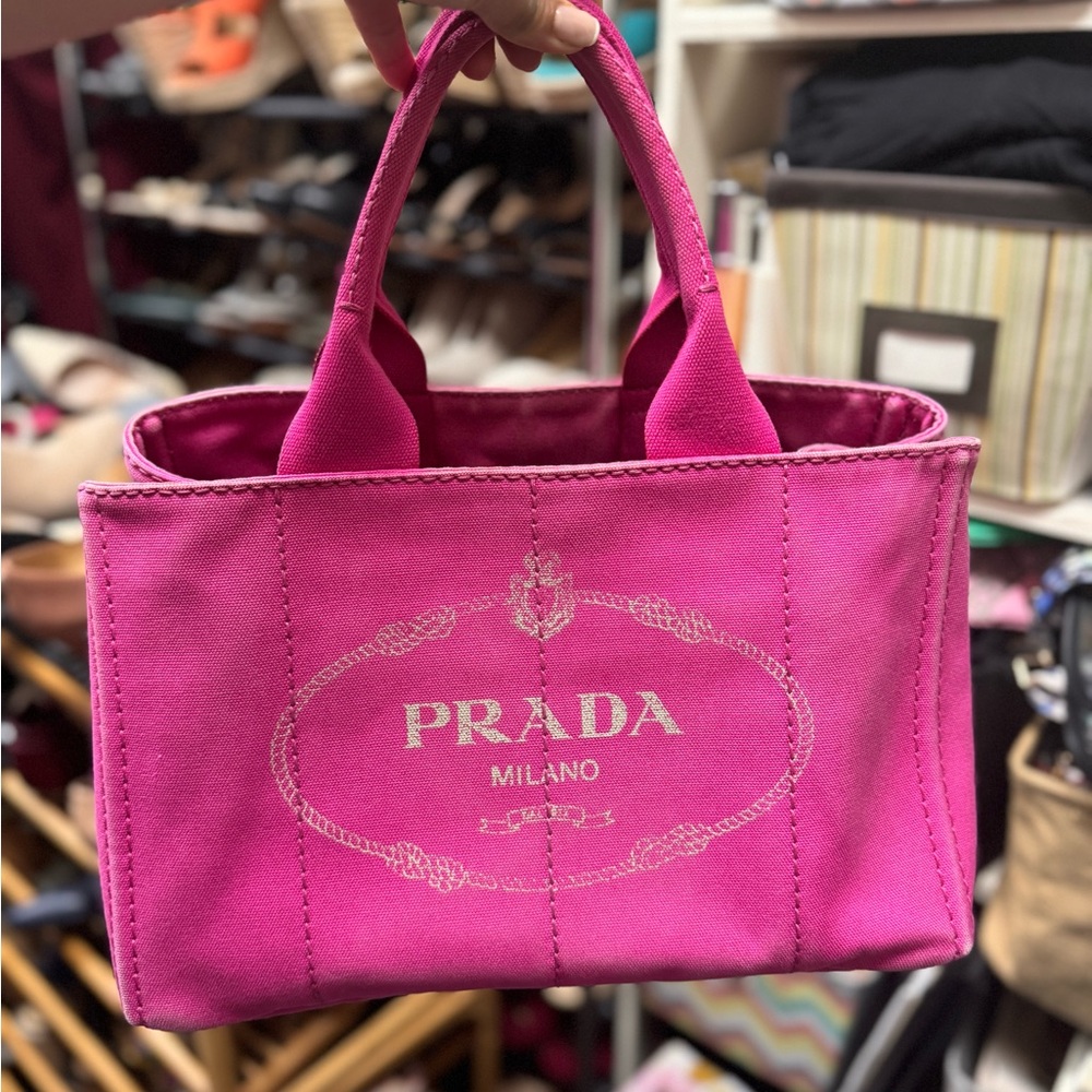 PRADA Canapa Canva bag